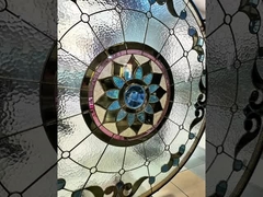окно искусства цветного стекла церков 8mm архитектурноакустическое обшивает панелями декоративную стеклянную изготовленную на заказ картину